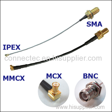 RF Cable SMA JACK RP TO I-PEX FOR 1.13MM RF coaxial cable RF connector cable 100MM