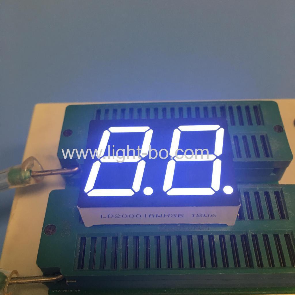 Ultra white 2 Digits 0.8" 7 Segment LED Display for water heater temperrature control