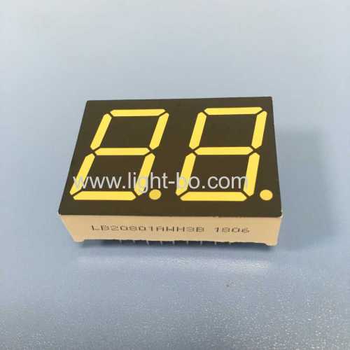 Ultra white 2 Digits 0.8  7 Segment LED Display for water heater temperrature control