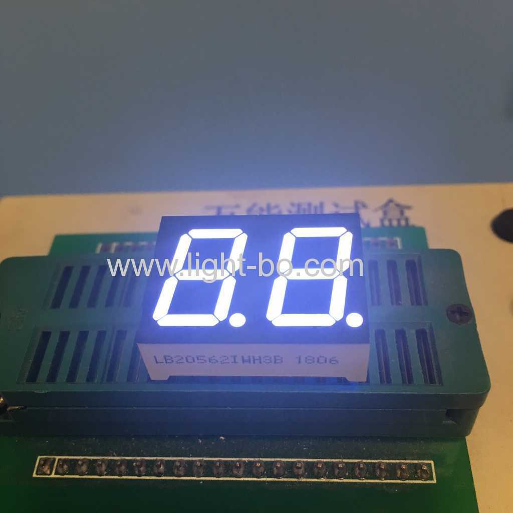 Ultra white 0.56inch Dual Digit 7 Segment led display common anode for home appliances