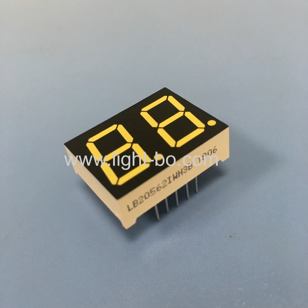 Ultra white 0.56inch Dual Digit 7 Segment led display common anode for home appliances