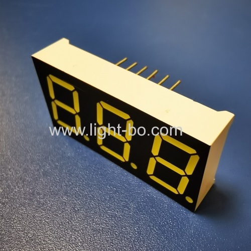 Triple digit 0.56inch ultra white 7 segment led display common cathode for temperature control