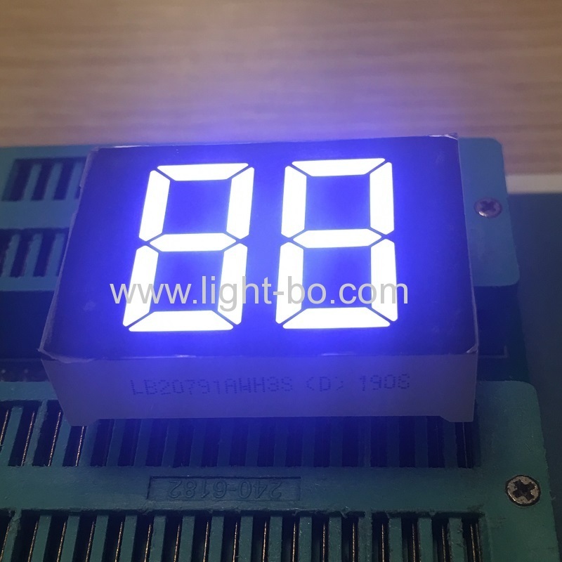 Ultra white 0.79inch Dual Digit 7 Segment LED Display common anode for water heater