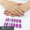 Imported Material Nail Stickers Stickers w/ Gold Stamping and Imitation Diamond 14 Nails