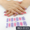 Imported Material Nail Stickers Stickers w/ Gold Stamping and Imitation Diamond 14 Nails