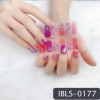 Imported Material Nail Stickers Stickers w/ Gold Stamping and Imitation Diamond 14 Nails