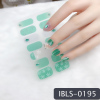 Imported Material Nail Stickers Stickers w/ Gold Stamping and Imitation Diamond 14 Nails