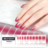 Imported Material 3D Nail Stickers Stickers w/ Solid Color or Glitter Gradient Ramp 22 Nails