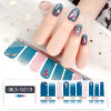 Imported Material 3D Nail Stickers Stickers w/ Gold Stamping and Imitation Diamond 22 Nails