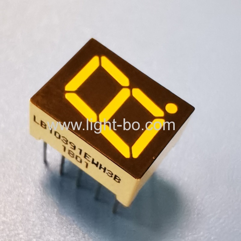 Ultra bright white Single-Digit 0.39" Common Cathode 7-Segment LED Display for instrument panel