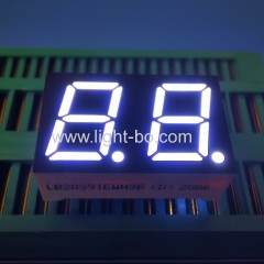 Ultra white 0.39inch Dual Digit 7 segment LED Display common cathode for instrument panel