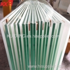 Good quality 6.38mm 11.52mm snow white ceramic white porcelain white color film laminated glass factory China