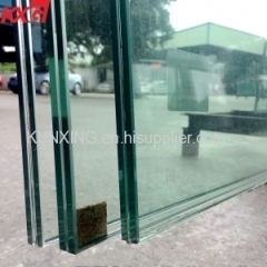 China wholesale price 13.52mm SGP tempered laminated glass 6mm +1.52mm clear SGP+6mm factory safety toughened glass
