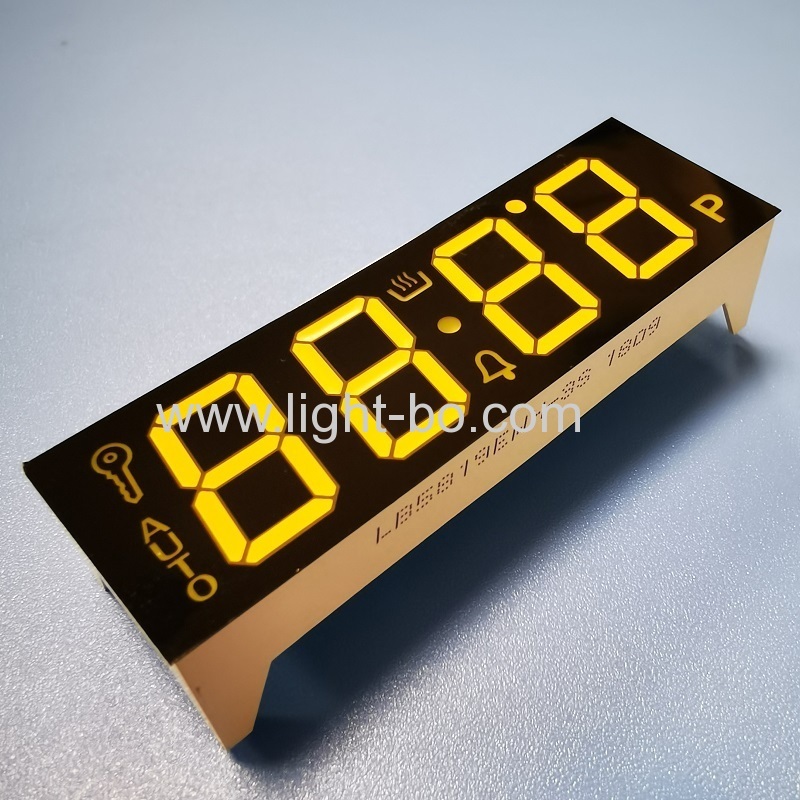 High brightness ultra white 4 digit 7 segment led display common cathode for oven timer control