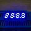 Ultra blue small size 0.25&quot; 4 Digit 7 Segment LED Clock display for home appliances