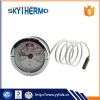 flexible small size round dial plastic gas capillary thermometer