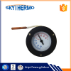 HVAC Boiler remote reading capillary thermometer plastic pressure front flange thermometer