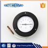 With plastic flange round dial industrial usage boiler remote reading capillary thermometer