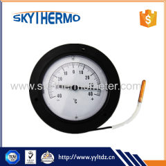 plastic capillary temperature gauge remote reading thermometer with top flange back connection