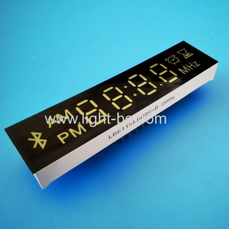 Customized Ultra white 4 Digit 7 Segment LED Display Module for bluetooth Speaker / Radio