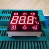 Ultra Red Customized Triple Digit 7 Segment LED Display Common Anode for Refrigerator Control
