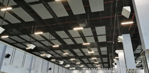 Acoustic Fiberglass Ceiling Tile Sound Absorbing Ceiling Panels