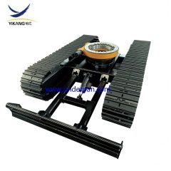 5 tons prospecting machinery steel tracked undercarriage with slewing bearing
