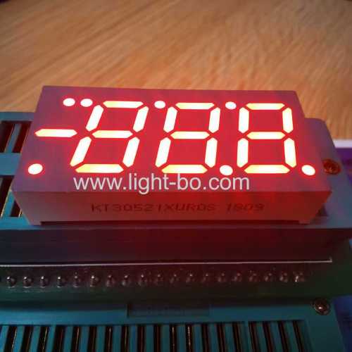 Customized Ultra bright red Triple digit 7 segment led display common anode for temperature control