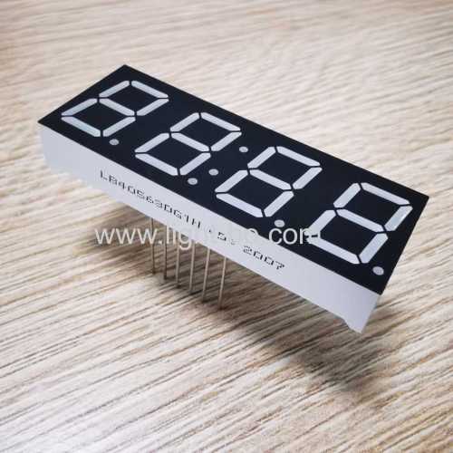 Pure Green 0.56inch 4 Digit 7 Segment LED Display common cathode for Instrument Panels