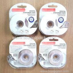 19mmx33M Stationery Tape Crystal Clear with Dispenser