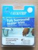 Tub Surround Sealer Trim Tape White 13mm Wx3.35m L