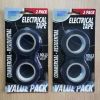 2 Pack Commercial Electrical Tape 18mmx10Yards Black 2 Rolls Value Pack PVC Insulation Tape 18mmx10Yards Black