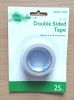 25mmx5M Double Sided Tissue Tape White