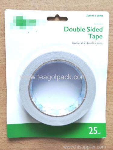 25mmx20M Double Sided Tissue Tape White