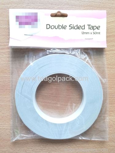 12mmx50M Double Sided Tissue Tape White