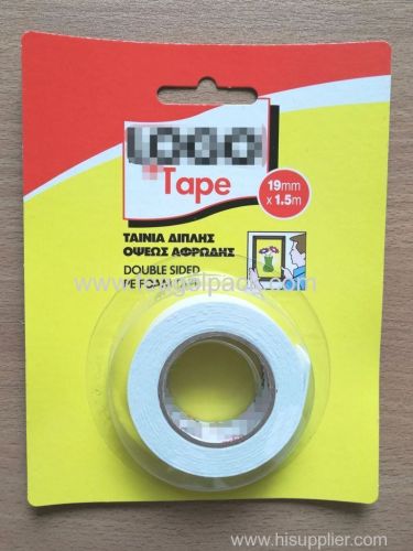 19mm Wx1.5m L Double Sided PE Foam Mounting Tape ..Release Film: White+White Foam Tape
