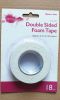 18mm Wx2m L Double Sided Adhesive Foam Tape ..Release Film: White+White Foam Tape