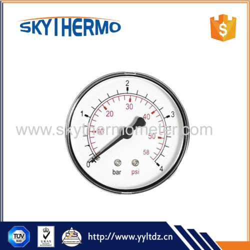 Plastic back type dial manometer differential Bourdon Tube Pressure Gauge Manometer