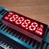 Ultra thin Small size Ultra Red 6.2mm 4 Digit 7 Segment LED Display common cathode for Fire System