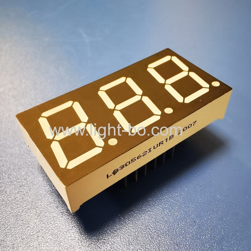 Ultra bright red 0.56" Triple Digit 7 Segment LED Display common anode for temperatrue controller