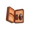 Custom Brown Leather Collection 12 Count Travel Cigar Humidor best cigar humidifier 12 Count Cigar Humidor