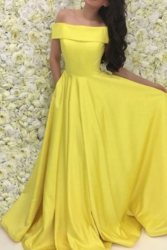 Yellow Prom Dresses 2018