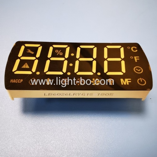 Multicolour 4 Digit 17mm 7 Segment LED Display common cathode for Refrigerator Control Panel