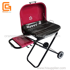 Folding Luggage Square BBQ Grill Charcoal Hamburger Grills Picnic Cooking