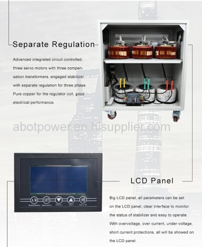 ABOT SVC Voltage Regulator Stabilizer Servo Type 10KVA Three Phase