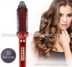 New Design Iron Hair Curler Brush Professional Heater Curling Brush Rechargeable Automatic Hair Curler AE-504