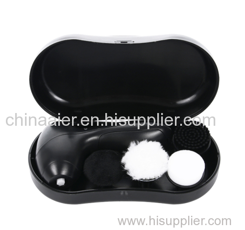 4-1 Portable Shoe Cleansing Shoes Polisher Dust Removing Brightening for Leather Care with Travel Case AE-711