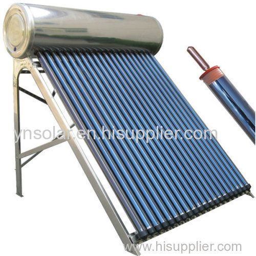 Compact High Pressure Heat Pipe Solar Water Heater