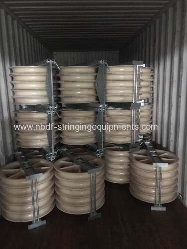 Conductor Pulleys exported for 220KV and 500KV transmission line stringing