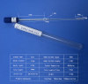 Sterile throat swab or nasal swab with plastic tube